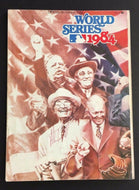 1984 World Series Program Detroit Tigers vs San Diego Padres Signed Alan Trammel