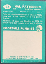 Load image into Gallery viewer, 1960 Topps #46 CFL Football Hal Patterson Signed Card Autographed Alouettes HOF
