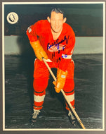 1970 NHL Detroit Red Wings Bill Gadsby Autographed Hall Of Fame Photograph 8x10