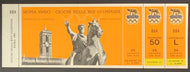 1960 Vintage Rome Summer Olympics Opening Ceremony Full Ticket