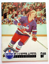 Load image into Gallery viewer, 1977 WHA Hockey Game Program Edmonton Oilers Winnipeg Jets Bobby Hull Cover
