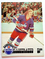 1977 WHA Hockey Game Program Edmonton Oilers Winnipeg Jets Bobby Hull Cover