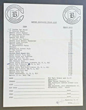 Load image into Gallery viewer, 1976 NHL Cleveland Barons Souvenir Price List + Original Envelope Hockey
