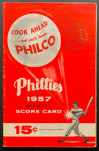 Load image into Gallery viewer, 1957 Philadelphia Phillies Vs Cincinnati Reds MLB Baseball Program Vintage
