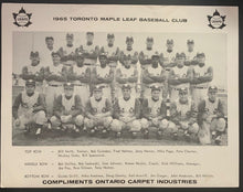 Load image into Gallery viewer, 1965 Toronto Maple Leafs Baseball B&amp;W Team Photo International League Vintage
