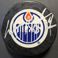 Wayne Gretzky Autographed Official NHL Game Puck Signed Edmonton Oilers NHL JSA