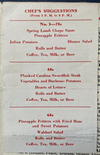 Load image into Gallery viewer, 1932 Los Angeles Summer Olympics Themed Menu Herbert&#39;s Drive-In Historical VTG
