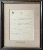 1898 Vintage Signed Framed Letter Canadian Prime Minister Sir Charles Tupper JSA