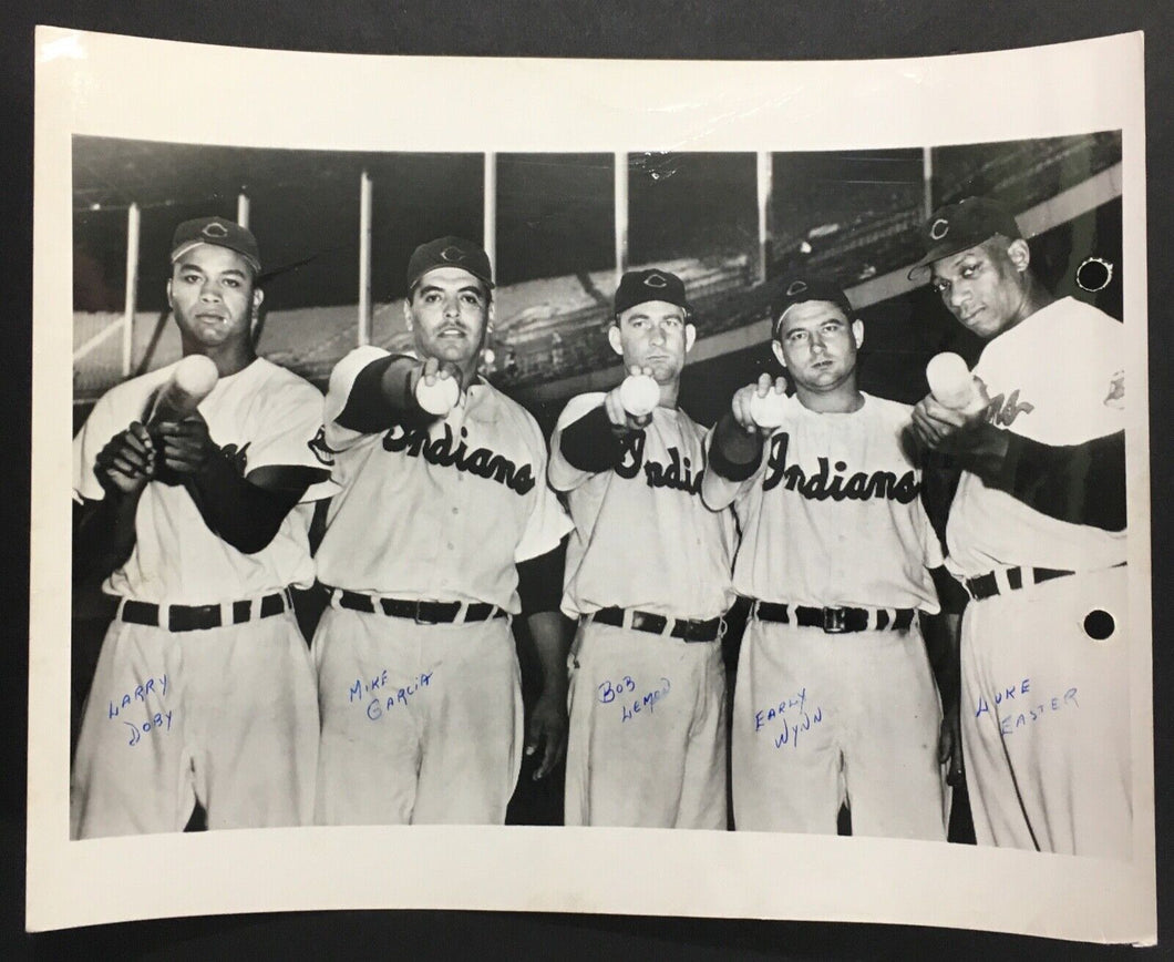Type 1 International News Photo MLB Cleveland Indians Doby Garcia Lemon Wynn