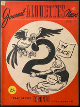 Load image into Gallery viewer, 1949 CFL Football Vintage Program Montreal Alouettes vs Toronto Argonauts Vtg
