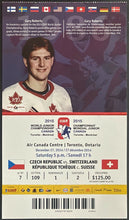 Load image into Gallery viewer, 2015 IIHF World Junior Hockey Championships Ticket Switzerland Czech Republic
