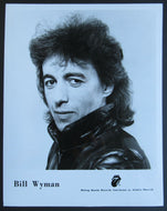 Circa 1990 Rolling Stones Bill Wyman Publicity Photo - Atlantic Records Vtg