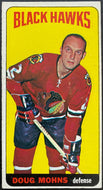 1964-65 Vintage Chicago Blackhawks Doug Mohns Topps Tallboy NHL Hockey Card
