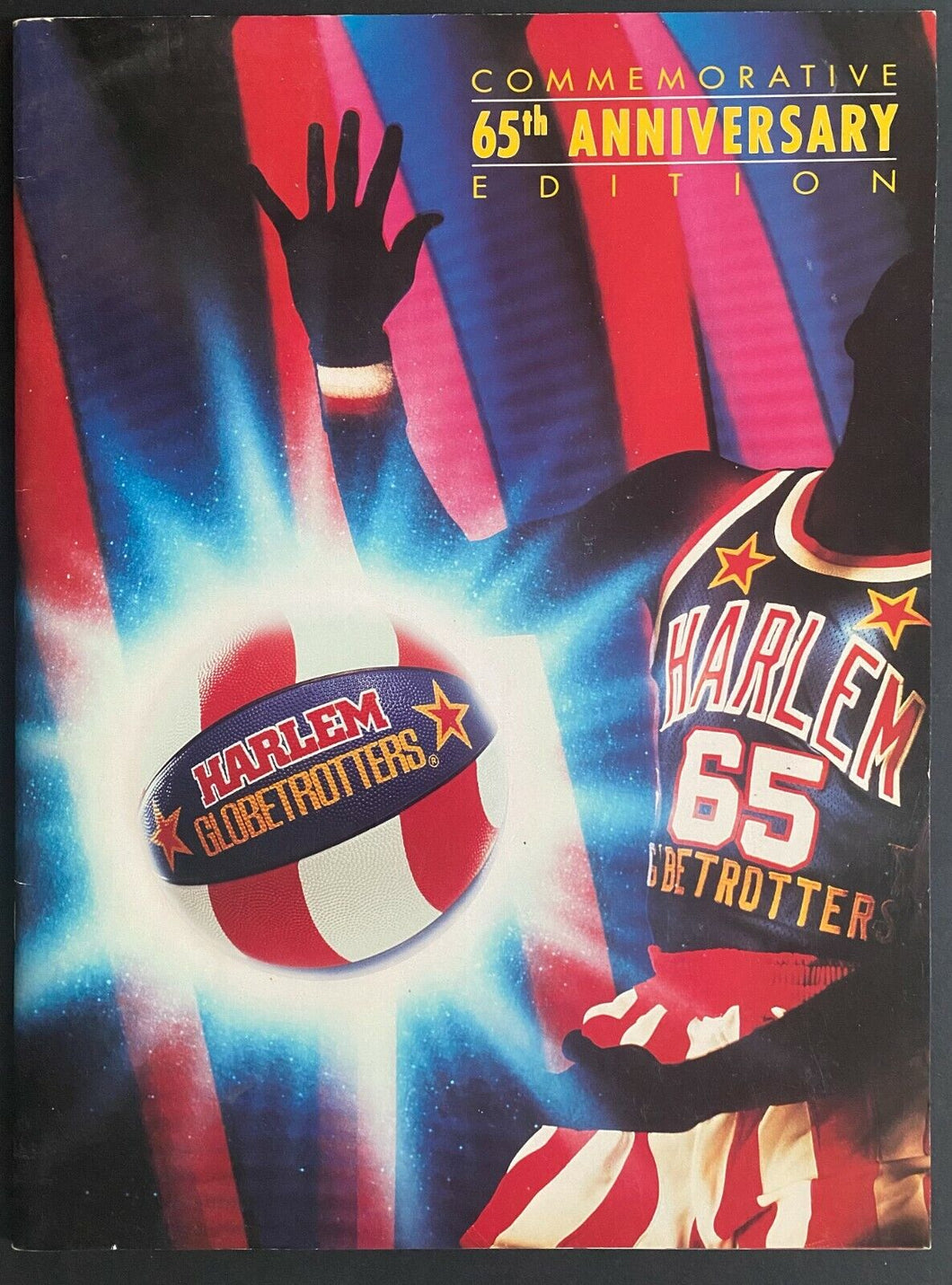 1991 Vintage Harlem Globetrotters 65th Anniversary Edition Basketball Program
