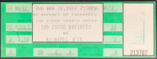 Load image into Gallery viewer, 1977 San Diego Sports Arena Full WHA Hockey Ticket Mariners vs Winnipeg Jets
