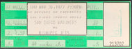 1977 San Diego Sports Arena Full WHA Hockey Ticket Mariners vs Winnipeg Jets