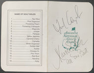 1992 Masters Champion Fred Couples Autographed Augusta National Club Scorecard