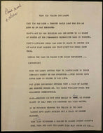 1967 NHL Hockey Night in Canada Script Maple Leaf Gardens With Singer Tiny Tim