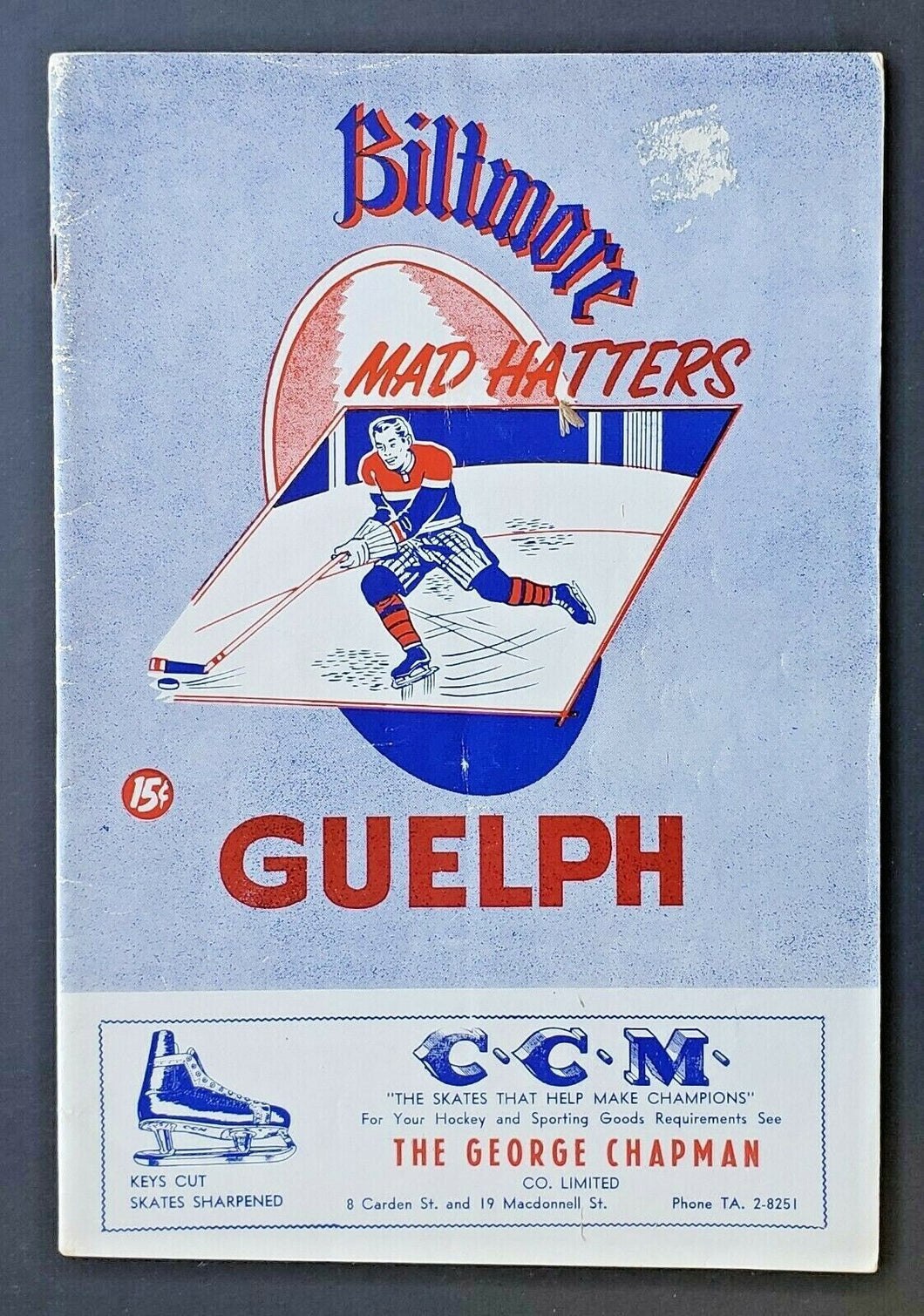 1978 Guelph Memorial Gardens OHA Opening Night Program Mad Hatters v Marlboros