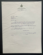 1977 Letter Signed Tommy Douglas Canada's Health Care Pioneer Political JSA LOA