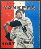 1957 New York Yankees MLB Baseball Yearbook World's Champions Mickey Mantle