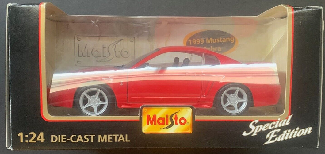 1999 Ford Mustang Cobra Die Cast Metal Maisto Special Edition 1:24 Model Toy Car