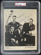 1950's Nat King Cole Trio Promotional Photo Signed All 4 Members Authentic PSA
