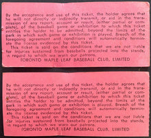 Load image into Gallery viewer, (2) 1963 Maple Leaf Stadium Ticket Stubs International Baseball League Toronto
