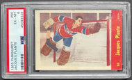1955 Parkhurst #50 Jacques Plante Montreal Canadiens NHL Hockey RC PSA 6 EX-MT