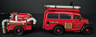 1950 Ford E82W Van + Portable Pumper Dinky Diecast Metal Matchbox Collectibles