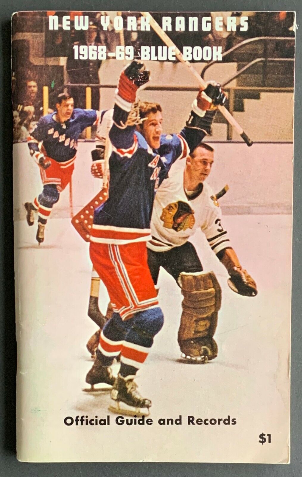 1968-69 New York Rangers Blue Book Media Guide And Record Book NHL Hockey