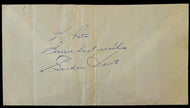 1950s NHL Hockey Hall of Famer Gordie Howe Signed Envelope Autographed Vintage