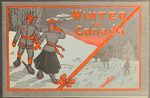 Load image into Gallery viewer, c1900 Canada Winter Sports Book With Photos + Hockey Stories + Vintage Mailer
