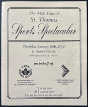 Load image into Gallery viewer, 2012 St. Thomas Sports Celebrity Dinner Signed x13 Program Autographed
