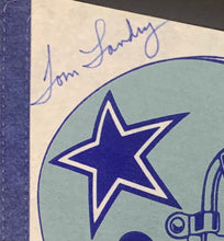 Load image into Gallery viewer, Dallas Cowboys NFL Football Signed Pennant x4 Pelleur Schramm Landry Walker JSA

