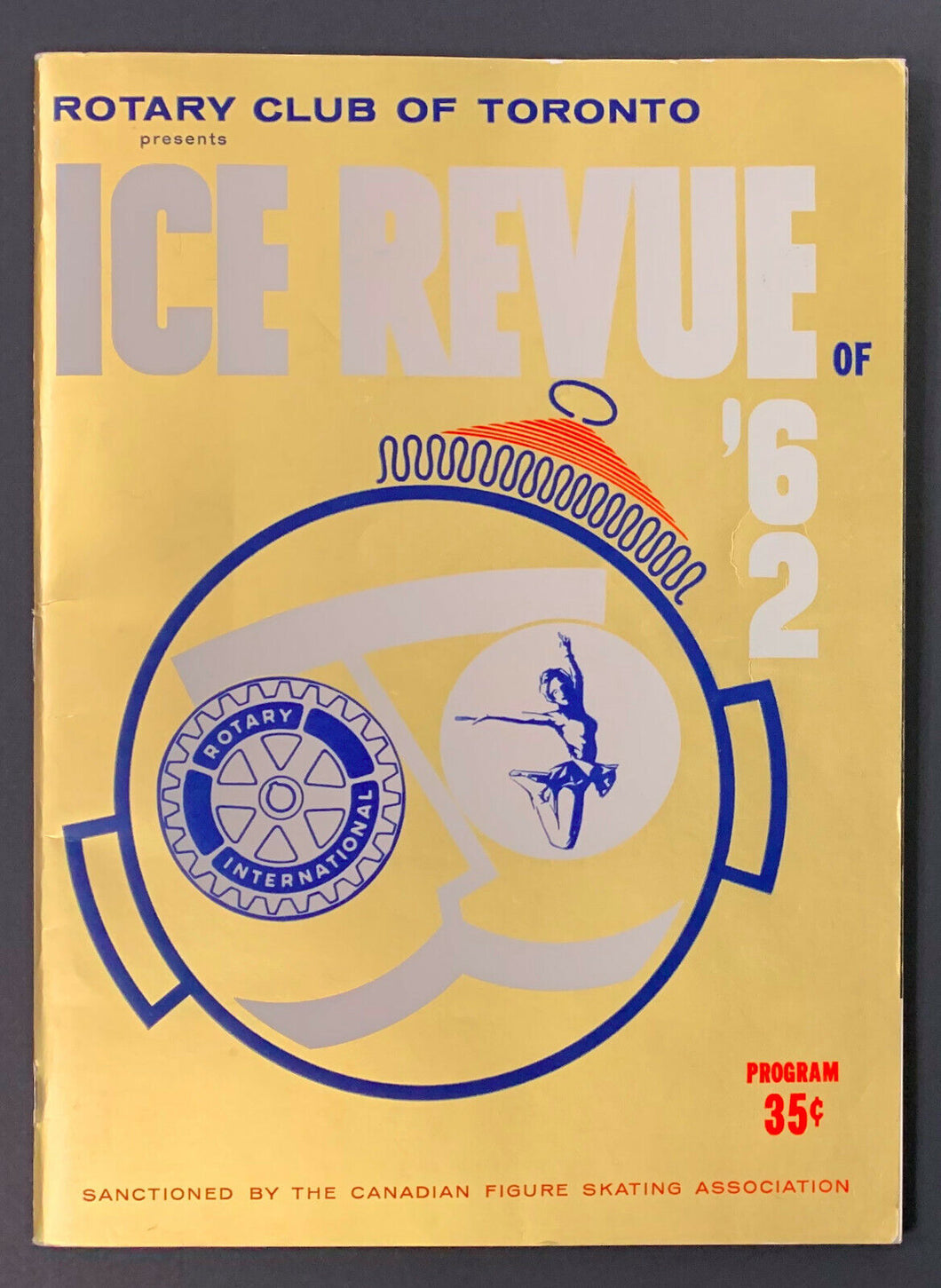 1962 Maple Leaf Gardens Rotary Club Of Toronto Ice Revue Program Dick Button