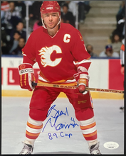 Load image into Gallery viewer, Brad McCrimmon Autographed Calgary Flames NHL Hockey Photo Signed 89 Cup JSA
