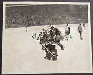 1968 Chicago Stadium Stanley Cup Playoffs Photo Blackhawks vs N.Y. Rangers NHL