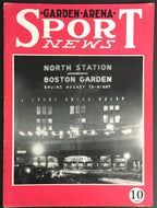 1939 Boston Garden Arena Sports News NHL Hockey Program Bruins vs Canadiens