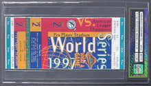 Load image into Gallery viewer, 1997 World Series MLB Baseball Ticket Game 2 Florida Marlins vs Cleveland iCert
