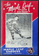 Load image into Gallery viewer, 1948 Toronto Maple Leafs vs Montreal Canadiens NHL Hockey Program Autographed
