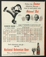 Load image into Gallery viewer, 1957 Washington Senators Yearbook Griffith Stadium National League Baseball Vtg
