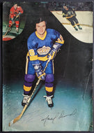 c 1976 Marcel Dionne Autographed Signed Poster Los Angeles Kings NHL Hockey