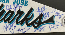 Load image into Gallery viewer, 1991-92 Signed NHL Hockey San Jose Sharks Inaugural Season Pennant Autographed

