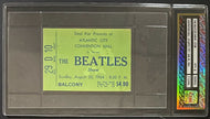 1964 Atlantic City Convention Beatles Slabbed Concert Ticket Authenticated iCert
