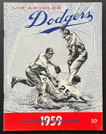 1959 Los Angeles Dodgers MLB Baseball Yearbook Vintage Publication