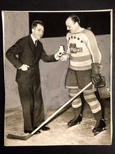 Load image into Gallery viewer, 1937 New York Americans Ching Johnson Ford Frick Award Presentation Photo NHL
