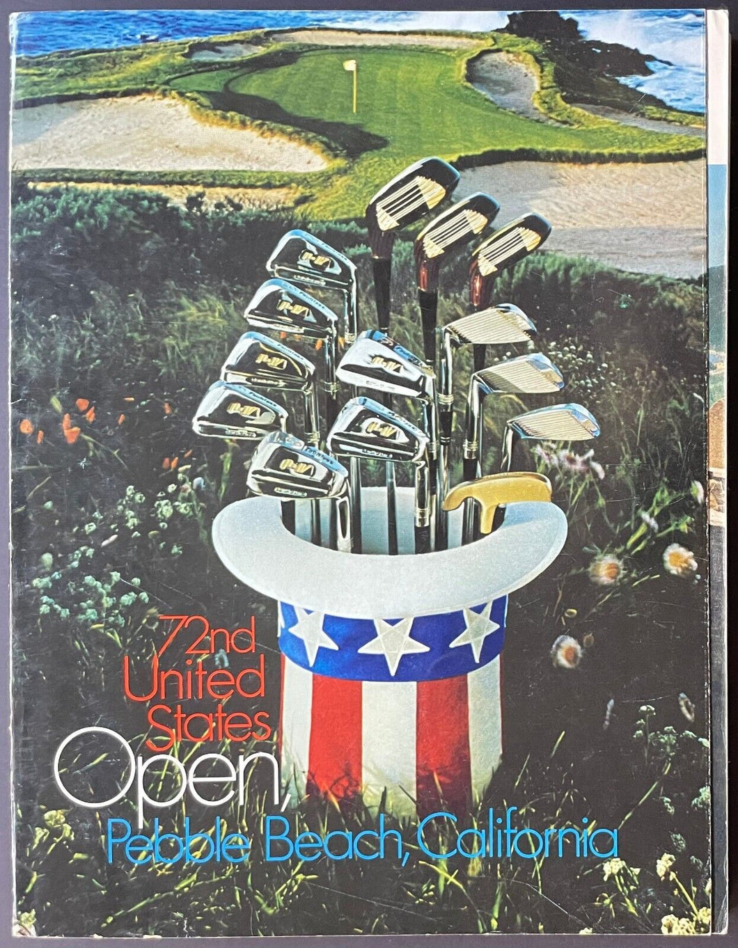 1972 US Open Golf Championship Program 1st Major Tournament Pebble Beach History