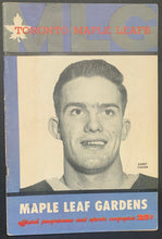Load image into Gallery viewer, 1958 Toronto Maple Leafs Complete Scored Program Boston Bruins NHL Hockey VTG
