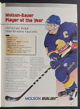 Load image into Gallery viewer, 1997 Maple Leaf Gardens NHL Draft Prospect Game Program Signed By Joe Thorton
